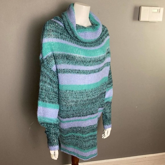 NWT Free People Cowl Neck Sweater Waterfall Combo Extra Small - Picture 3 of 10